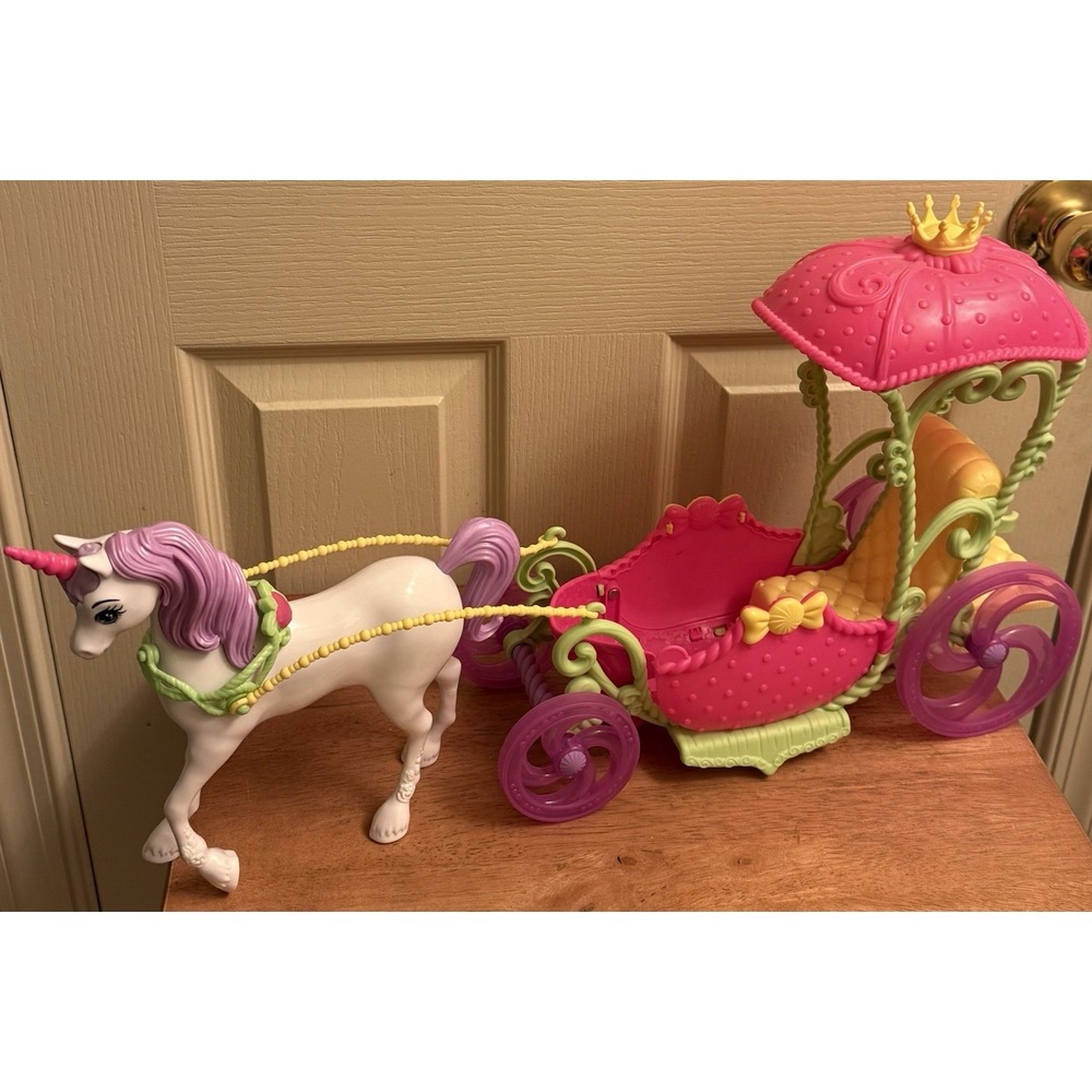 Barbie Dreamtopia Sweetville Horse And‎ Carriage 2016 Mattel